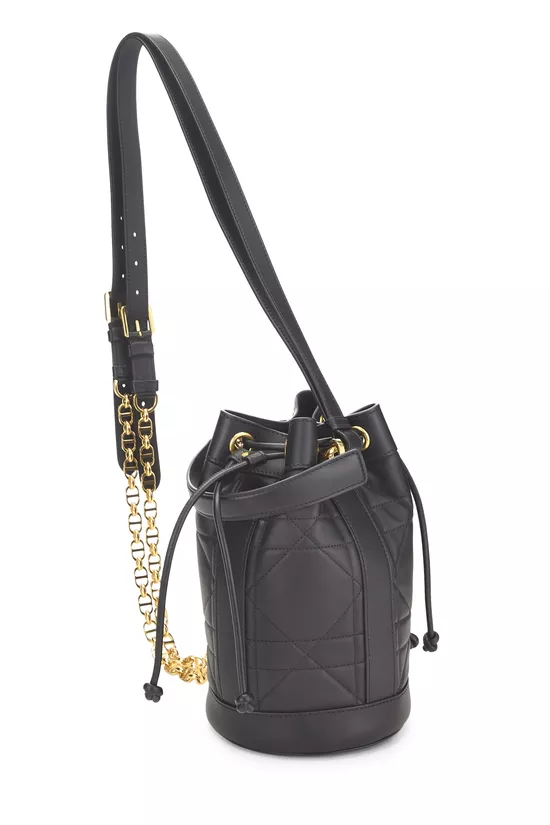 Black Cannage Calfskin Bucket Backpack, , large image number 1