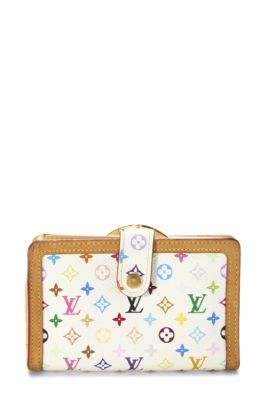 Takashi Murakami x Louis Vuitton White Monogram Multicolore Porte-Monnaie Viennois Wallet, , large image number 0