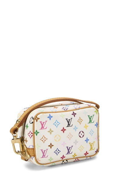 Takashi Murakami x Louis Vuitton White Monogram Multicolore Wapity Case, , large