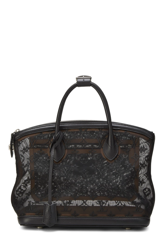 Black Monogram Mesh Transparence Lockit, , large image number 0