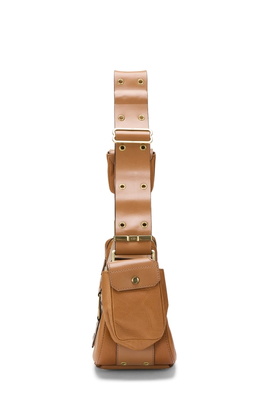 Brown Leather Street Chic Columbus Shoulder Bag, , large image number 2
