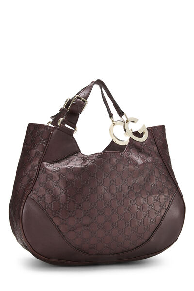 Purple Guccissima Leather Charlotte Tote Large, , large
