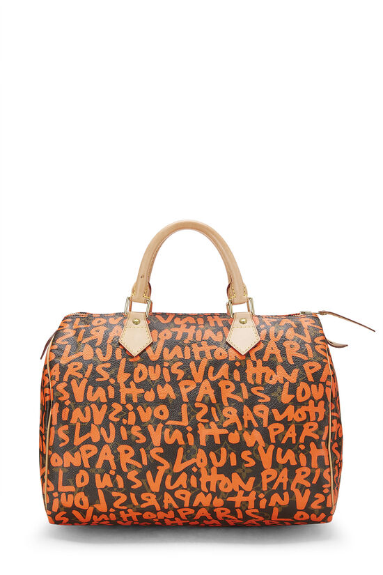 Stephen Sprouse x Louis Vuitton Orange Graffiti Speedy 30
