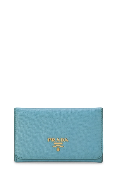 Blue Saffiano Card Holder