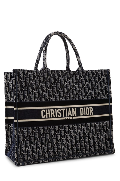 Navy Velvet Book Tote Large, , large