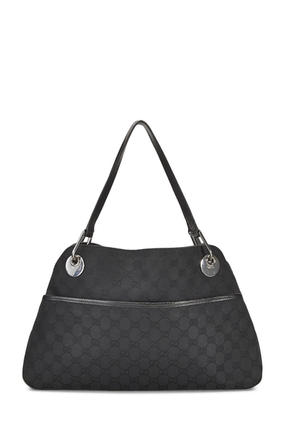 Gucci Black GG Canvas Eclipse Tote Large
