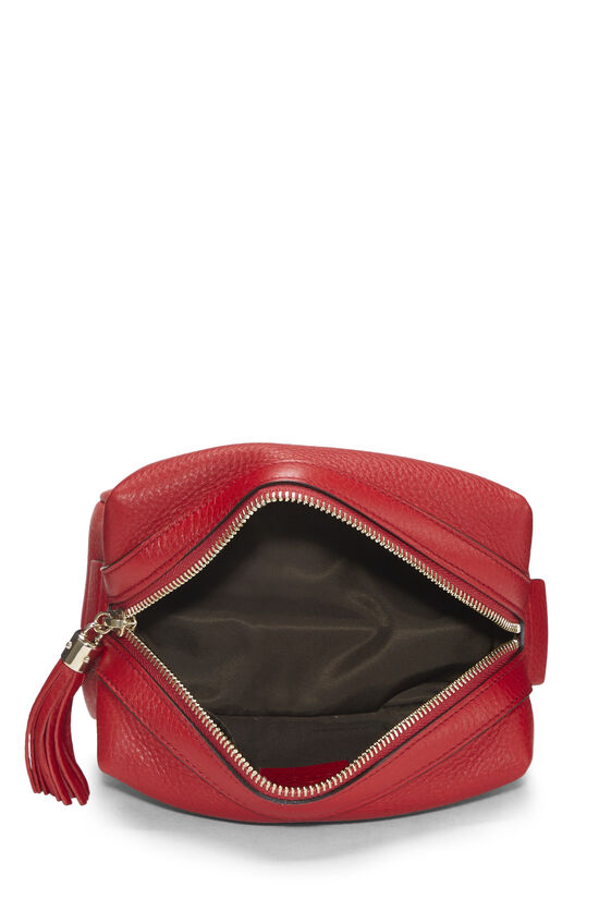 Red Leather Soho Pouch, , large image number 3