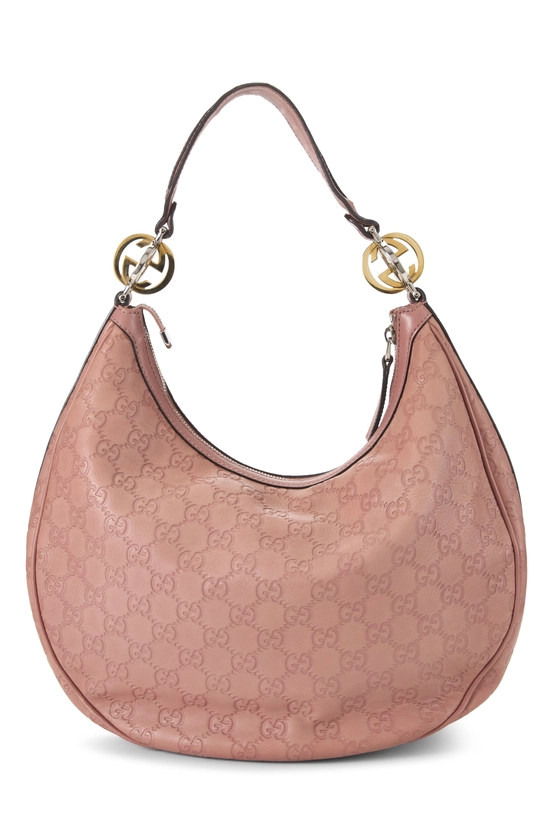 Pink Guccissima GG Twins Hobo, , large image number 3
