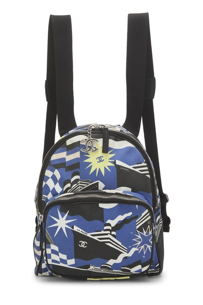 Chanel Blue Canvas La Pausa Backpack