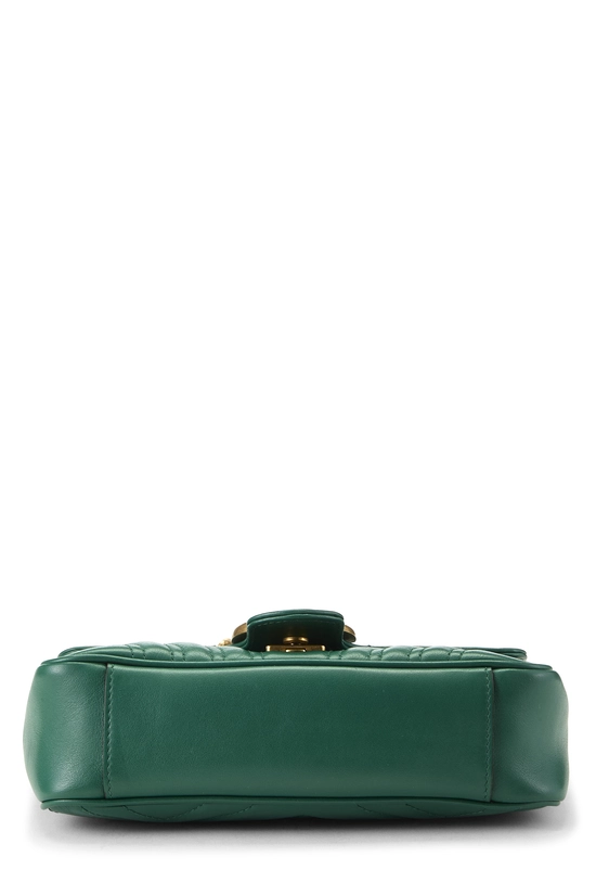 Green Leather GG Marmont Shoulder Bag Mini, , large image number 4