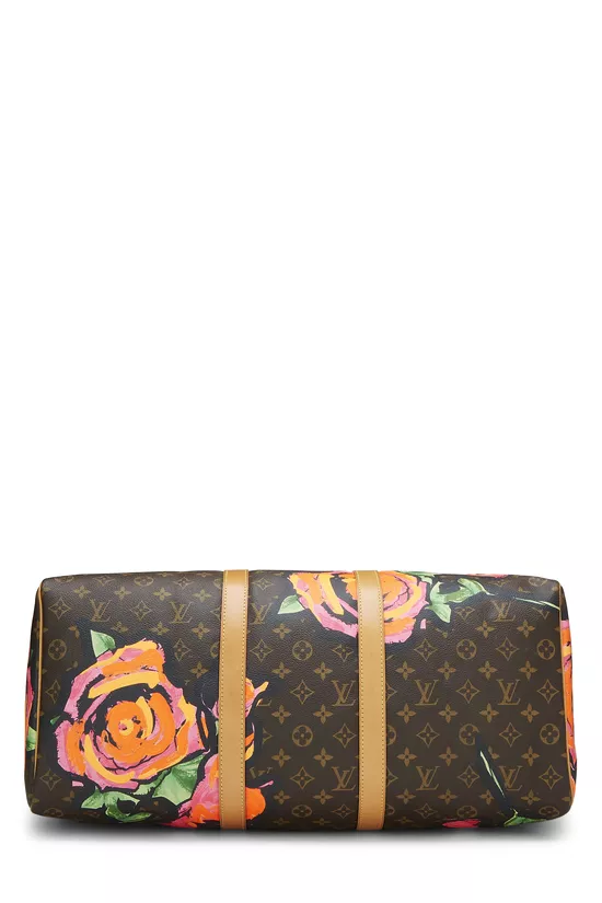 Stephen Sprouse x Louis Vuitton Monogram Roses Keepall 50, , large image number 4