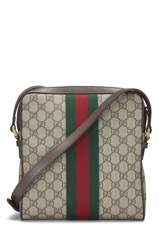 Brown GG Supreme Canvas Ophidia Messenger Small, , large image number 3