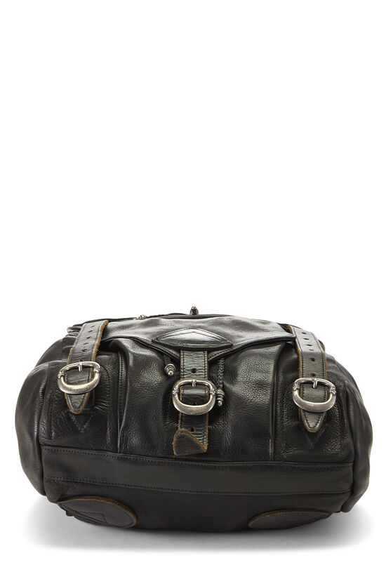 Black Leather Gunslinger Backpack, , large image number 4