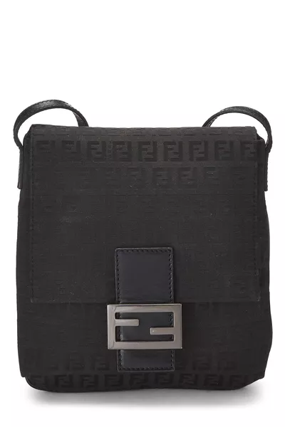 Black Zucchino Canvas Tube Messenger Small