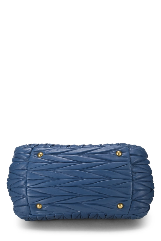 Blue Nappa Convertible Handbag, , large image number 4