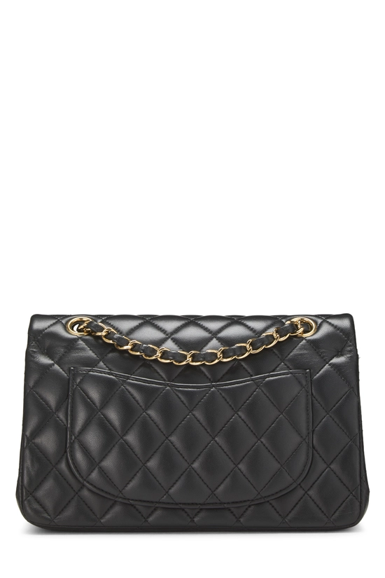 Black Quilted Lambskin Classic Double Flap Small, , large image number 3