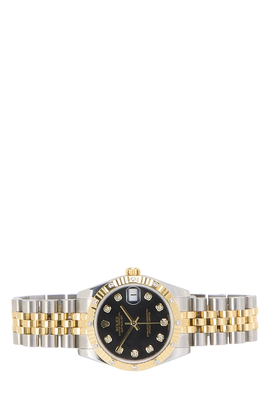 Black Stainless Steel Diamond Dial Datejust 178313 31mm, , large image number 2