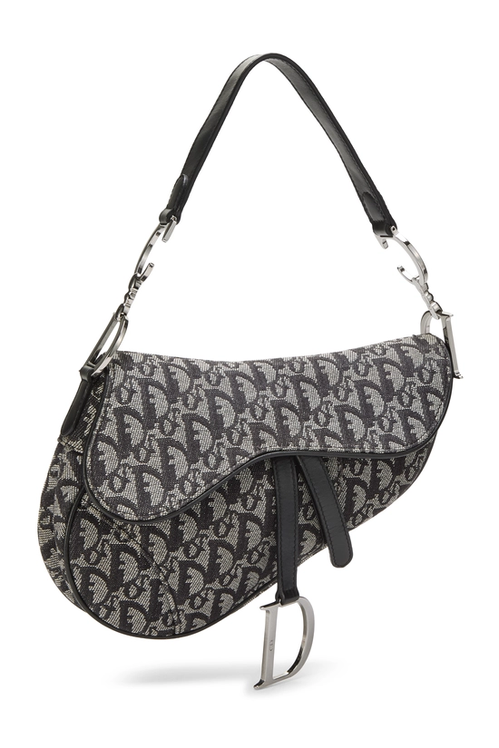 Black Trotter Canvas Saddle Bag, , large image number 1