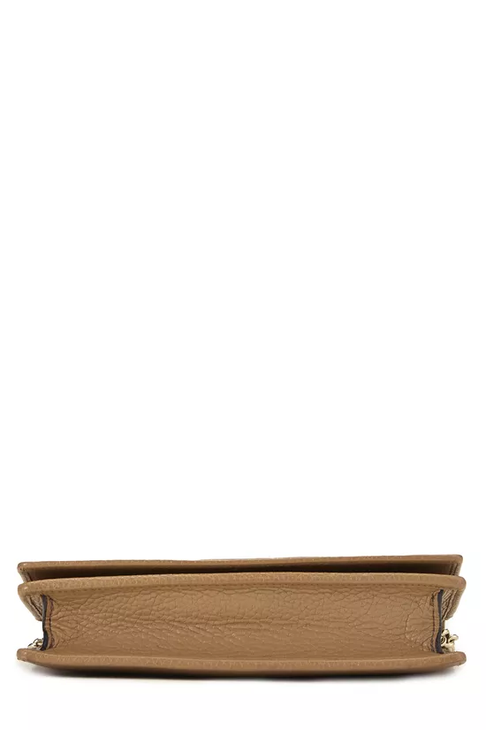 Beige Leather Soho Wallet On Chain (WOC), , large image number 4