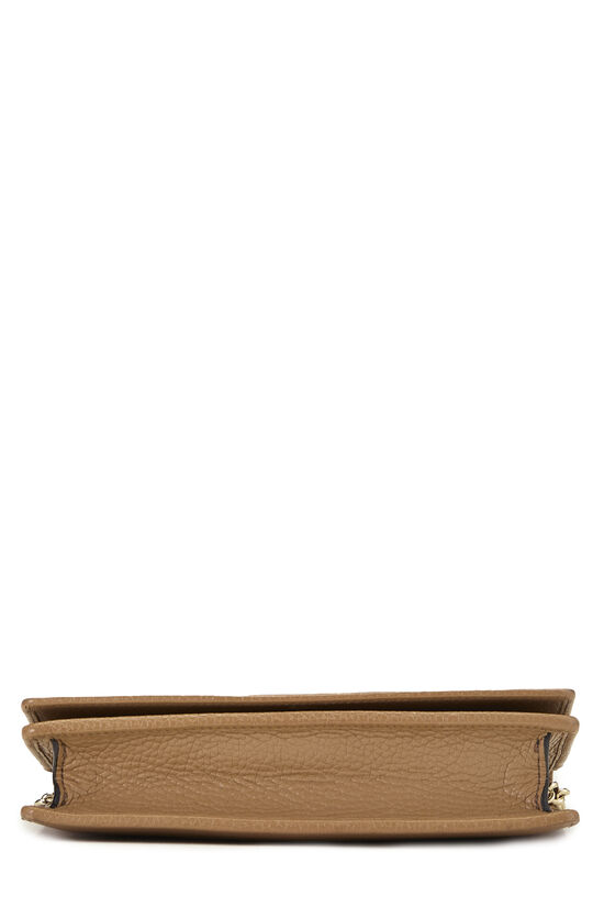 Beige Leather Soho Wallet On Chain (WOC), , large image number 4