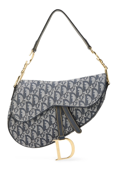 Navy Trotter Canvas Saddle Bag