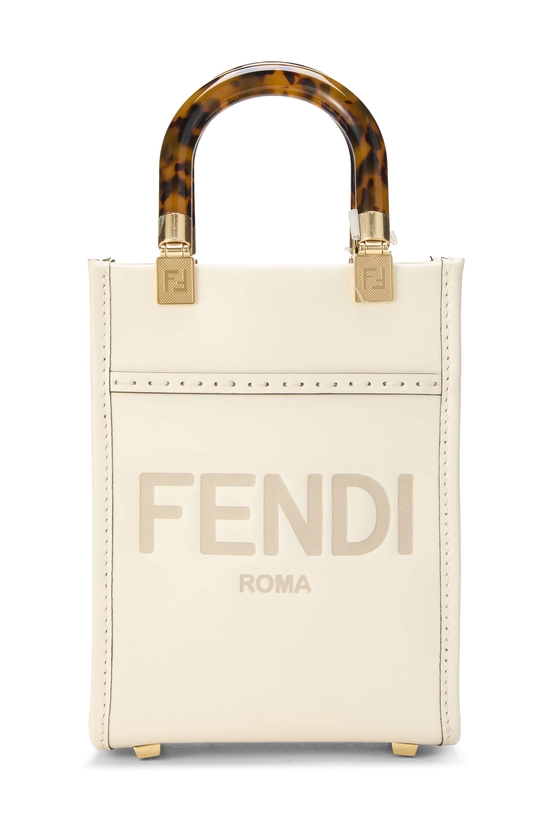 White Calfskin Sunshine Shopper Mini, , large image number 0