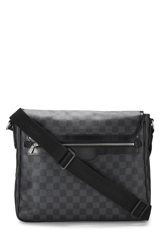 LOUIS VUITTON Authentic Men's Grey Damier Graphite Daniel GM Messenger Bag