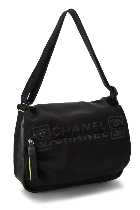 Black Nylon Sportline Messenger, , large image number 1