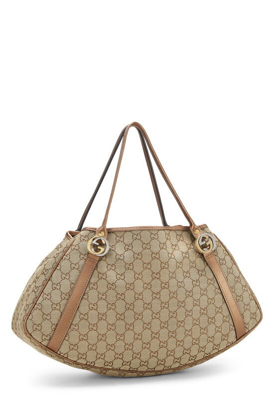 Gucci Brown Multi Canvas & Leather Handbags