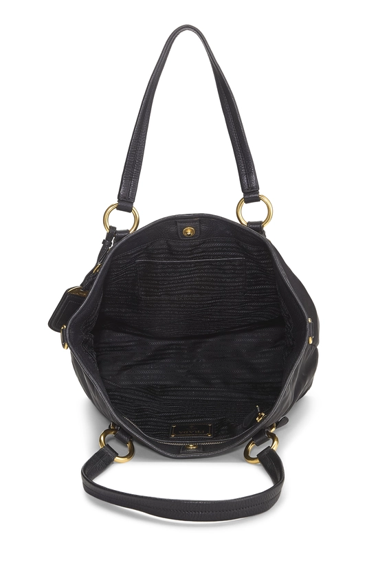 Black Nylon Convertible Tote Large, , large image number 5