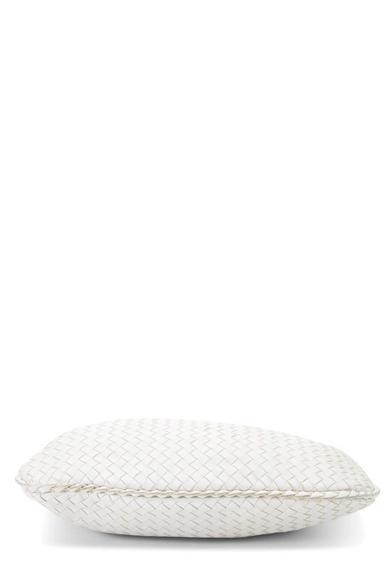 White Intrecciato Veneta Hobo Medium, , large image number 4