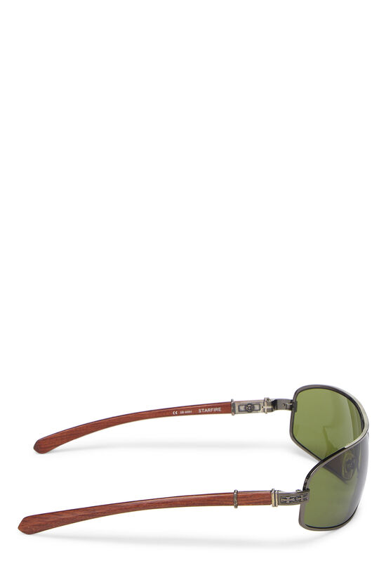 Green & Silver Metal Starfire Sunglasses, , large image number 3