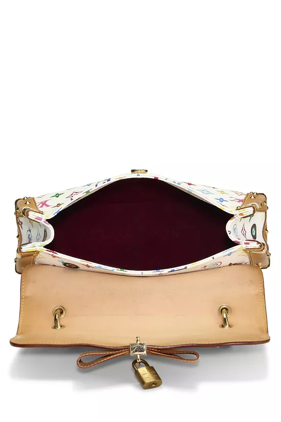 Takashi Murakami x Louis Vuitton White Monogram Multicolore Eye Need You Bag, , large image number 5