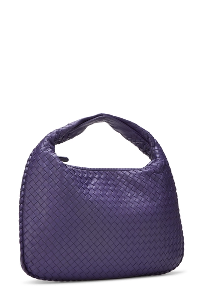 Bottega Veneta Purple Intrecciato Veneta Hobo Medium — photo 2