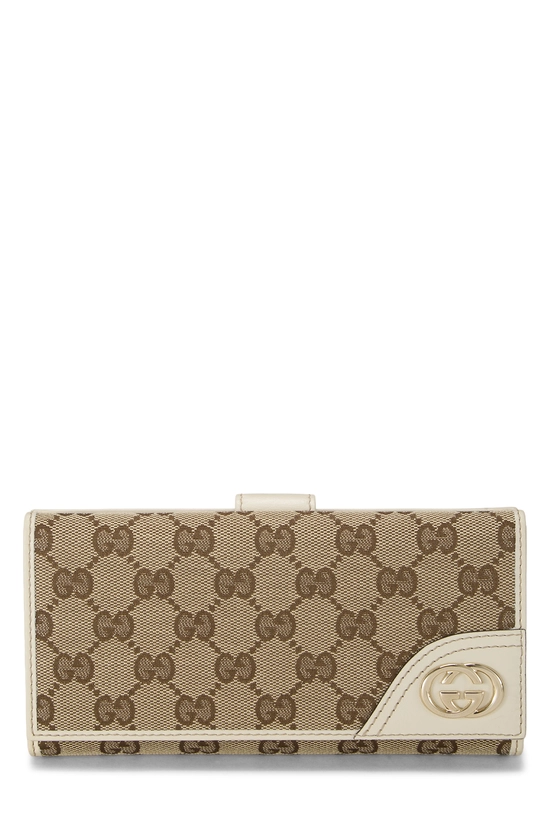 White Original GG Canvas Britt Continental Wallet, , large image number 0