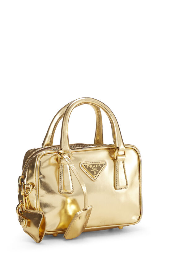 Metallic Gold Leather Crossbody Small, , large image number 3