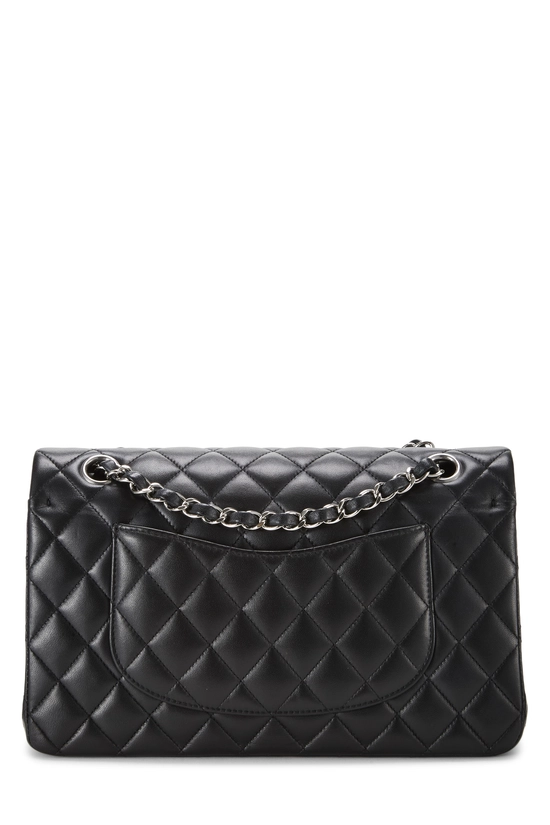 Black Quilted Lambskin Classic Double Flap Medium, , large image number 3