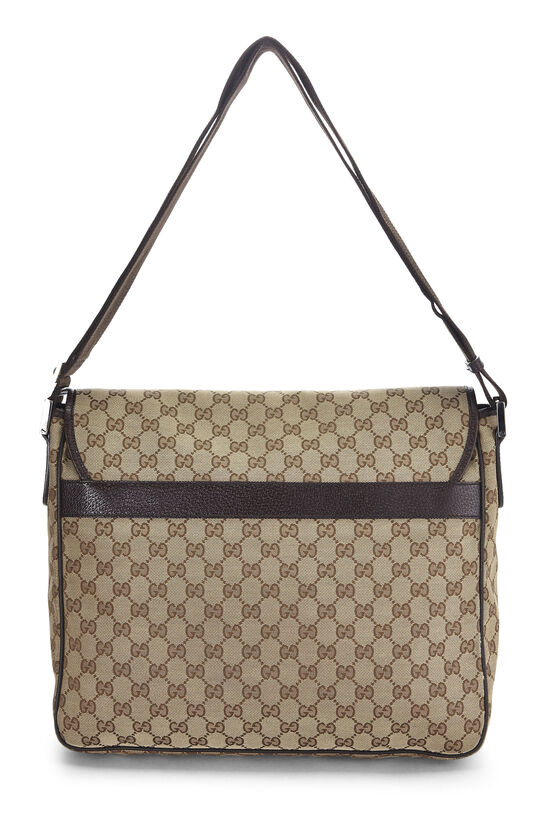 Gucci Original GG Canvas Buckle Flap Messenger QFBJXGJY0B001 | WGACA