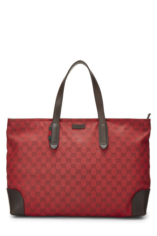 Red GG Canvas Loop Tote Large, , large image number 0
