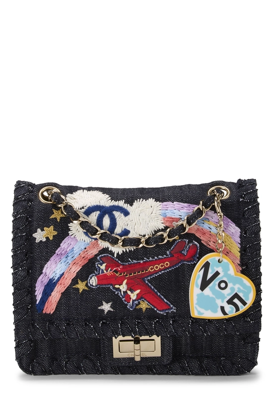 Blue Denim Night Flight 2.55 Reissue Flap Bag, , large image number 0