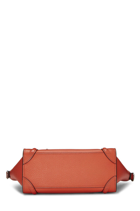 Orange Leather Luggage Nano, , large image number 4