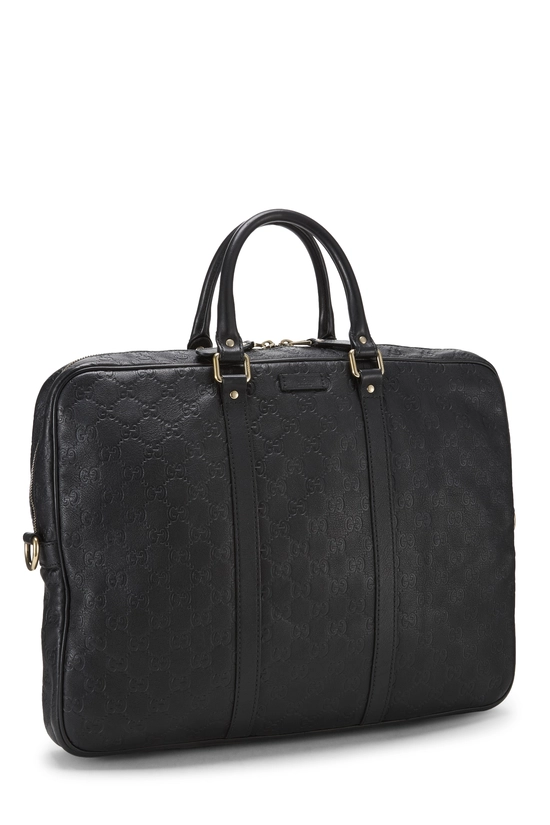 Black Guccissima Briefcase, , large image number 1