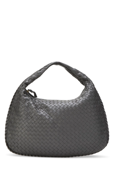 Grey Intrecciato Veneta Hobo Medium