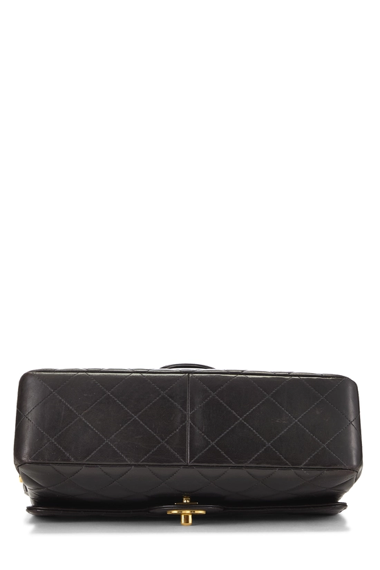 Black Quilted Lambskin Double Sided Flap Small, , large image number 4