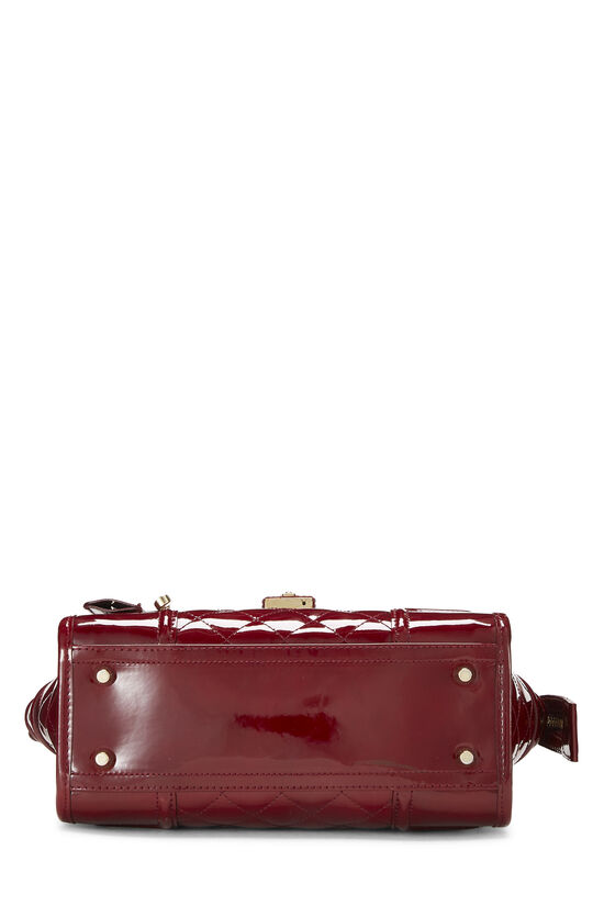 Red Patent Manor Satchel Small, , large image number 4