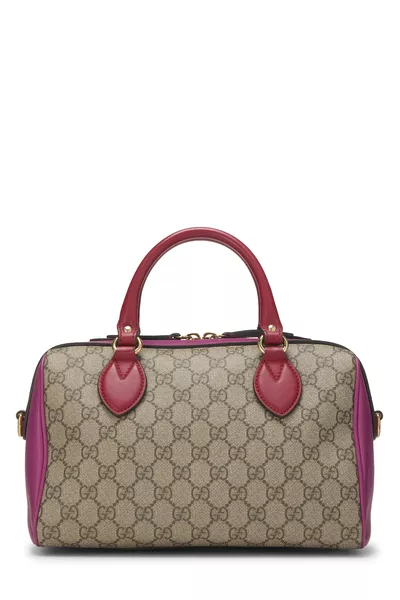 Gucci Multicolor GG Supreme Canvas Boston Handbag — photo 1