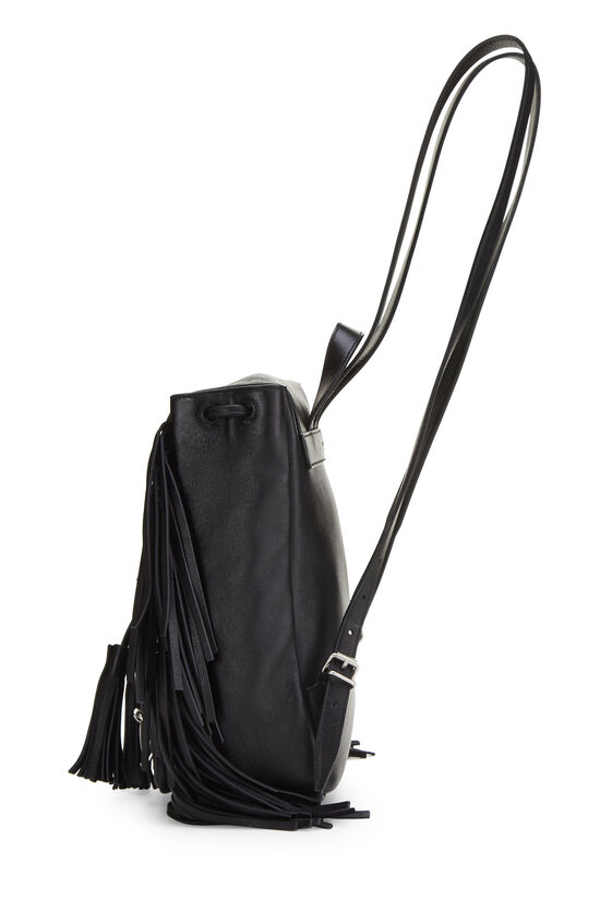 Black Calfskin Fringe Festival Backpack Small, , large image number 2