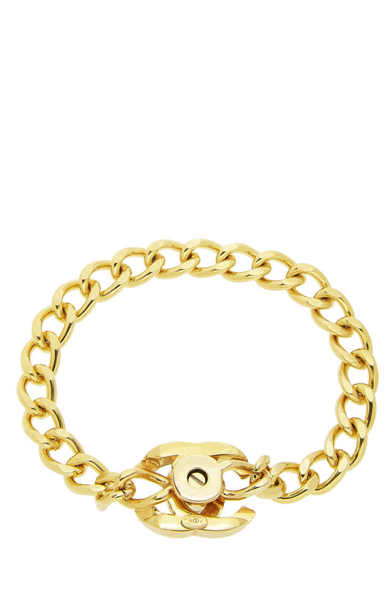 Gold 'CC' Turnlock Bracelet Small, , large image number 1
