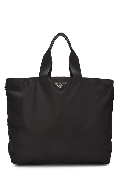 Prada Black Nylon Convertible Handbag