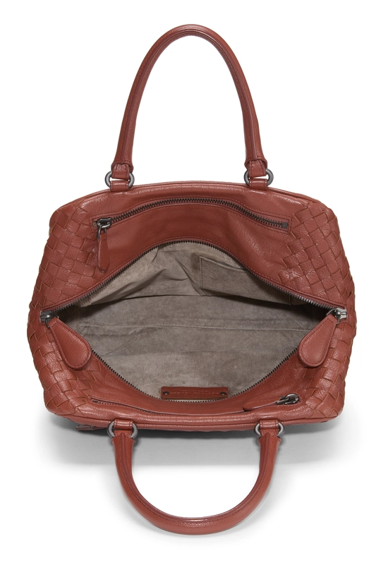 Brown Intrecciato Brera Bag Small, , large image number 5